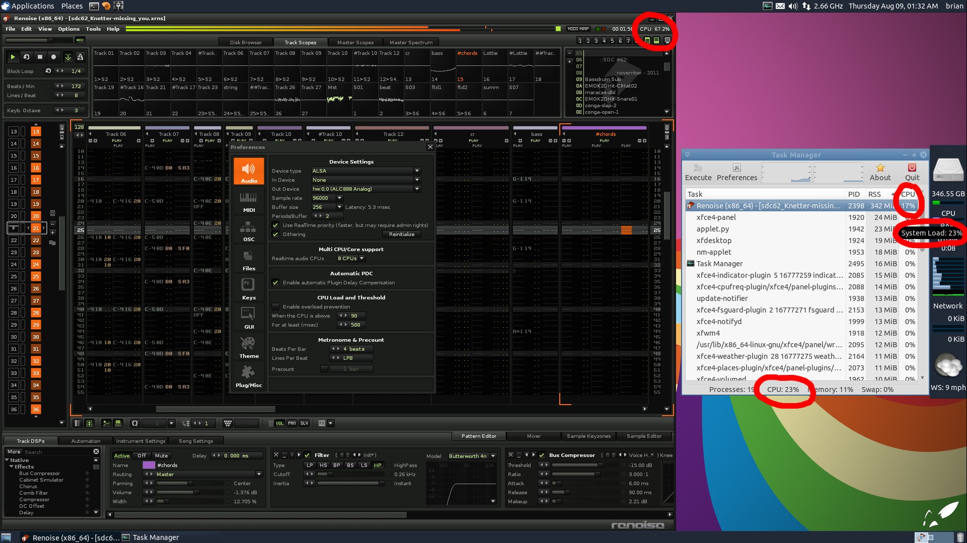 renoise volume glide