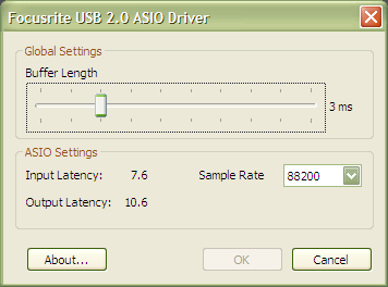 focusrite usb asio driver