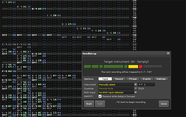 New tool (3.0, 3.1): Noodletrap - Renoise Tools - Renoise Forums